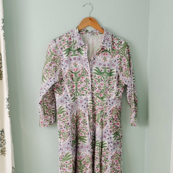 Julia Amory The Shirt Dress Mughal Jardin size Small / S - Picture 3 of 9